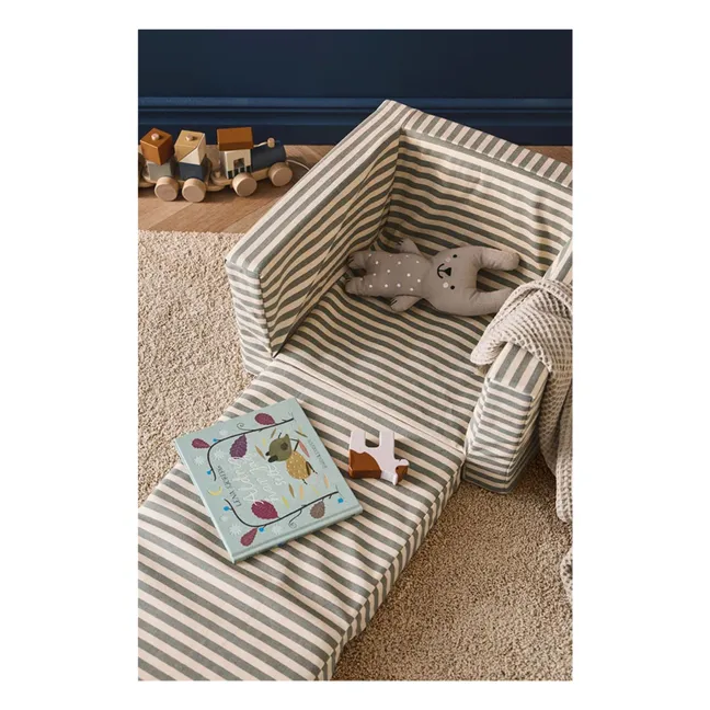 Fireside chair, striped | Sand