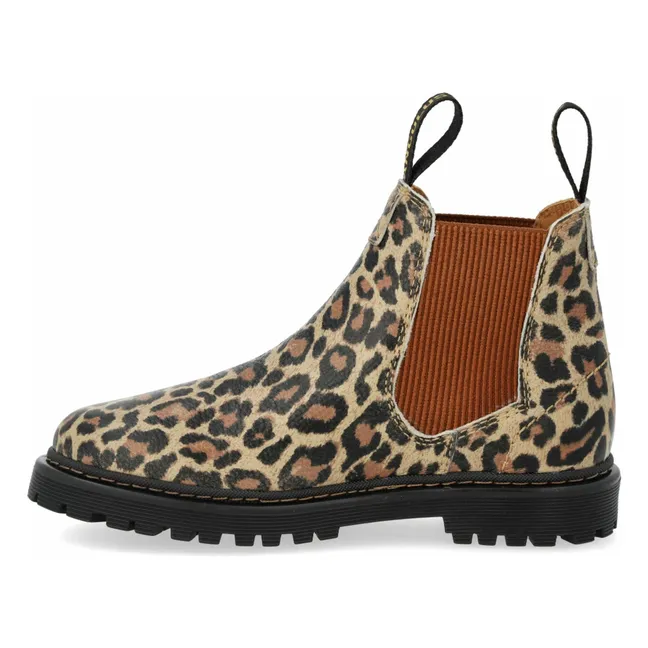 Chelsea Boots Logo Straps | Maulwurfsfarben