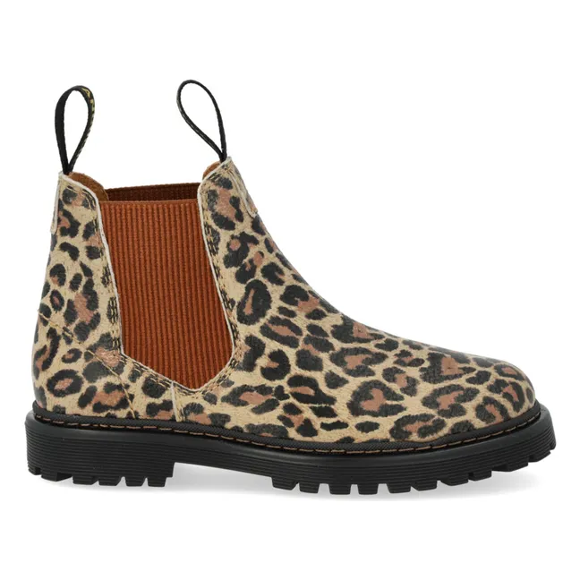 Chelsea Boots Logo Straps | Maulwurfsfarben