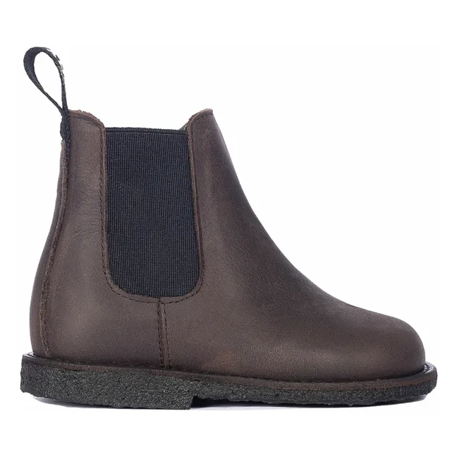 Botas Chelsea Tiras Cremallera | Marrón
