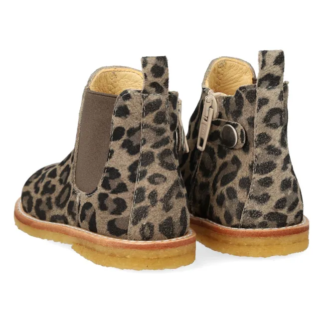 Stivali Chelsea con zip Leopard | Talpa