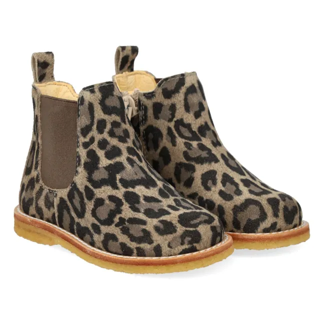 Stivali Chelsea con zip Leopard | Talpa
