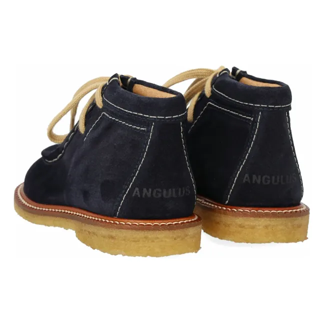 Stivali allacciati | Blu marino