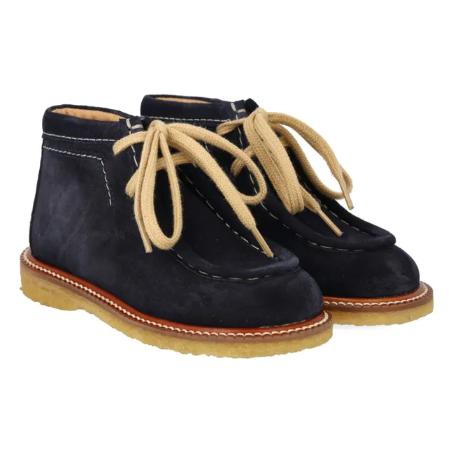 Lace-up boots | Navy blue
