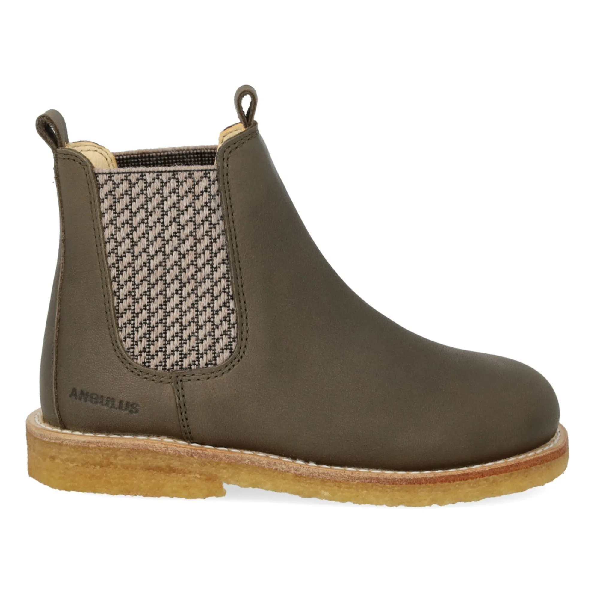 Angulus Olive Green Chelsea Boots