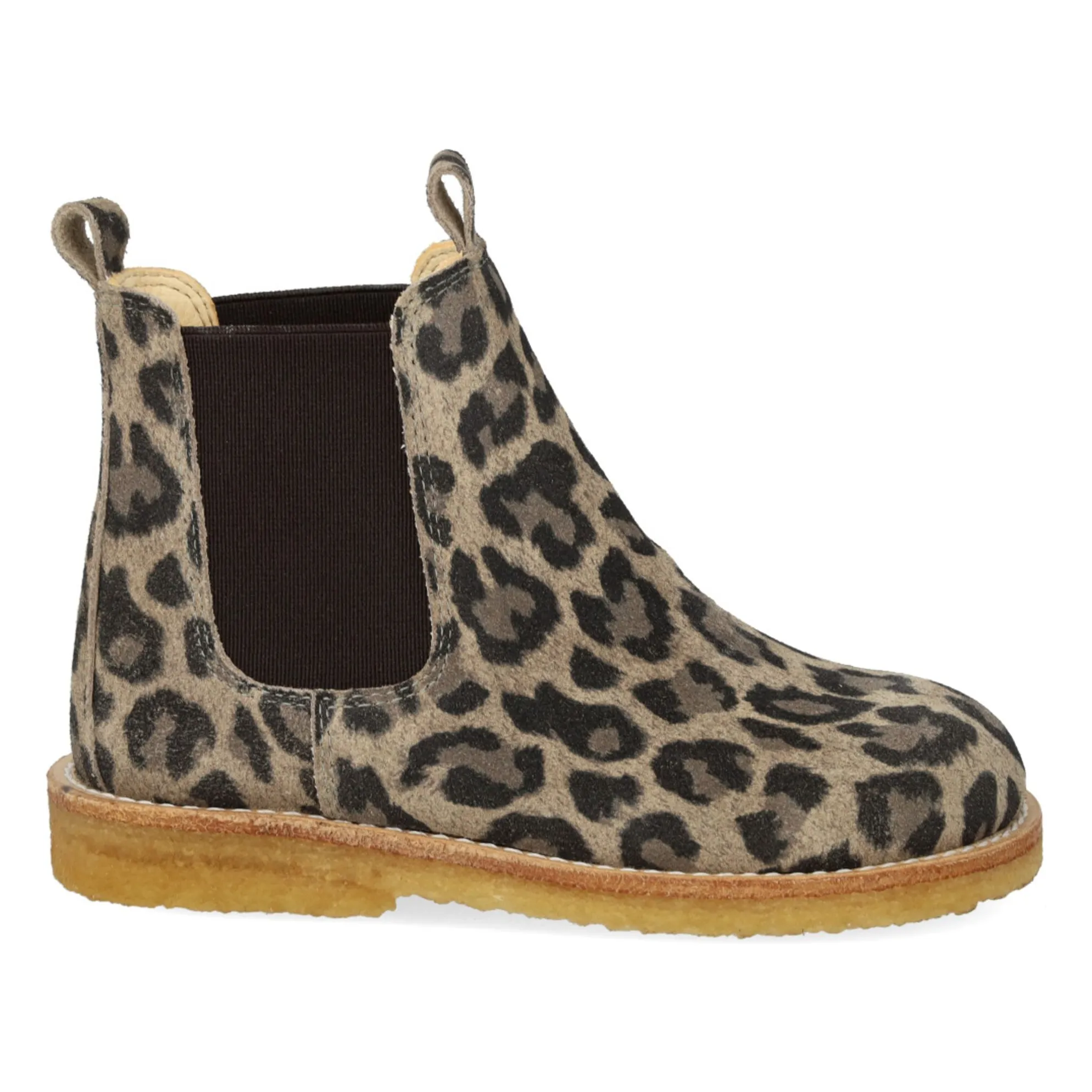 Angulus Taupe Brown Leopard Chelsea Boots