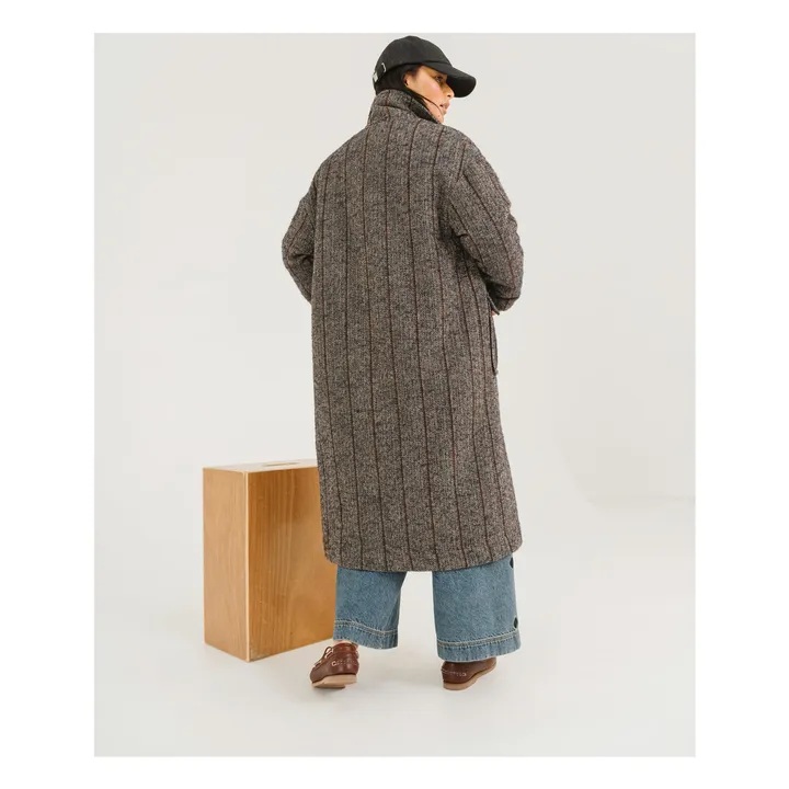 Doria Seasons Alpaca Coat | Bluish grey- Product image n°3