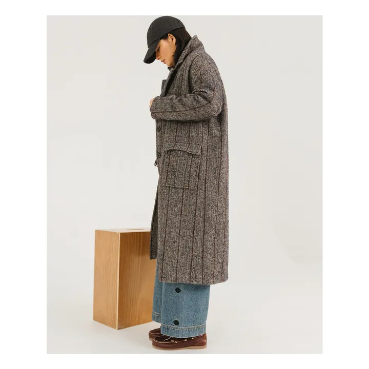Doria Seasons Alpaca Coat | Bluish grey- Product image n°2