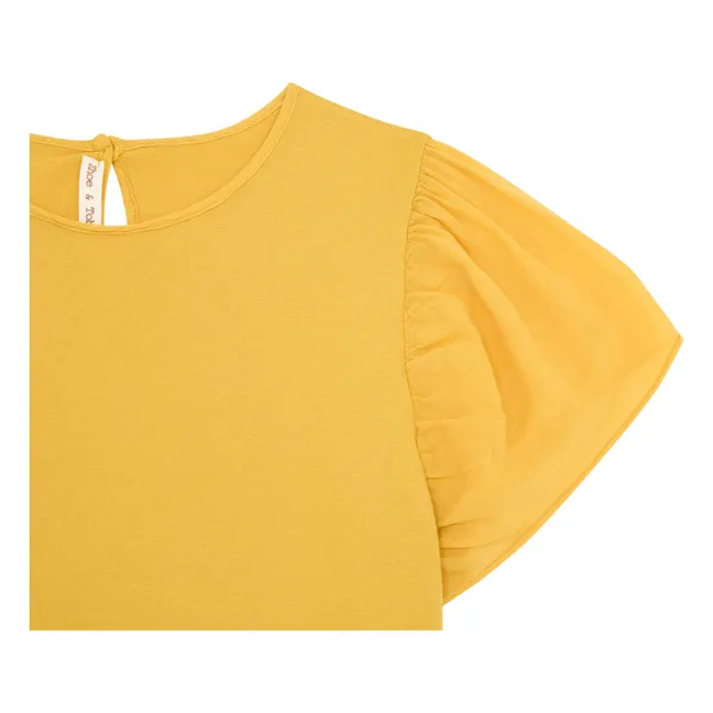 Camiseta Ruffle | Amarillo Mostaza
