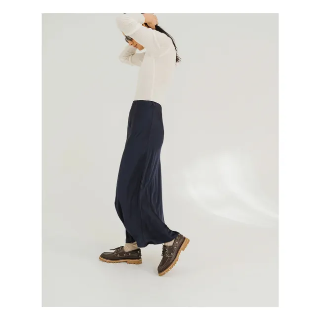 Jupe Diana Satin | Bleu marine
