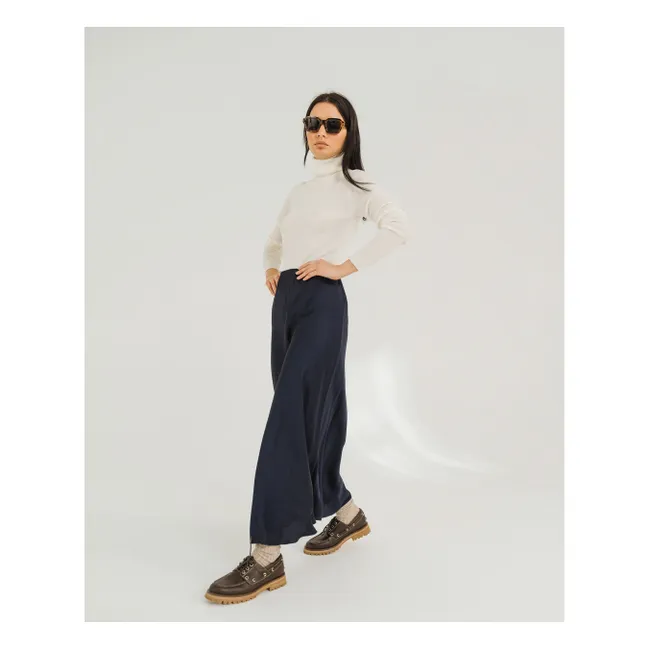 Jupe Diana Satin | Bleu marine