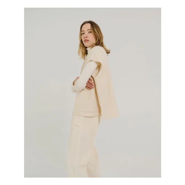 Gilet Sans Manches Brett | Ecru