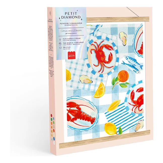 Kit de Diamond painting - Citrus and Lobster