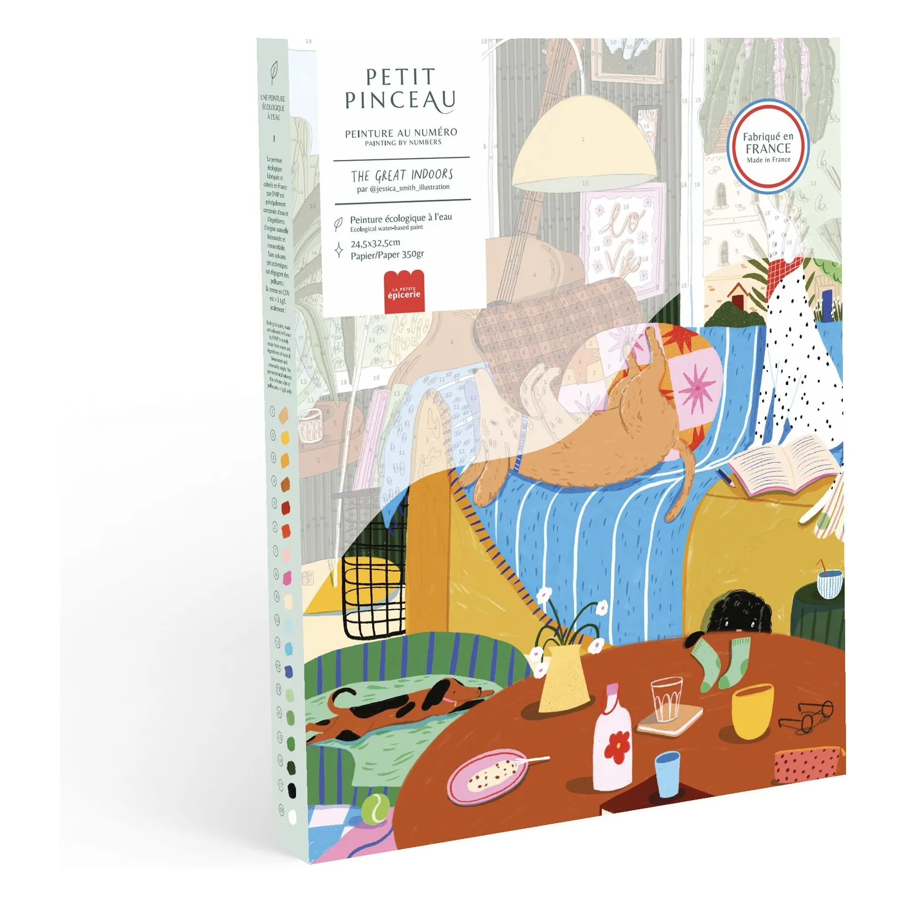 La Petite Épicerie Multicoloured Number Painting Kit - Great Indoors