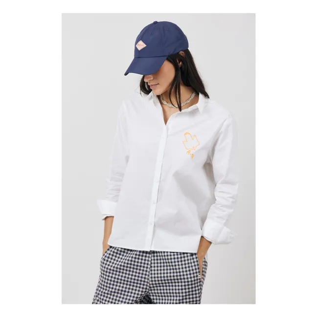 Chemise Gizelle Popeline de Coton | Blanc