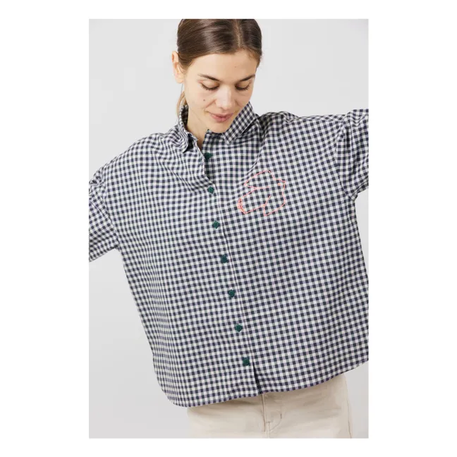Chemise Gastonette Vichy Coton Bio | Vert