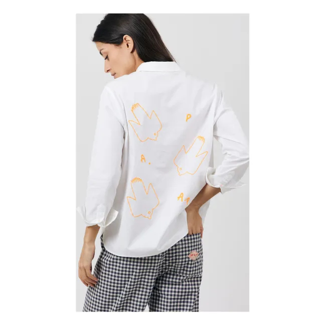Chemise Gizelle Popeline de Coton | Blanc