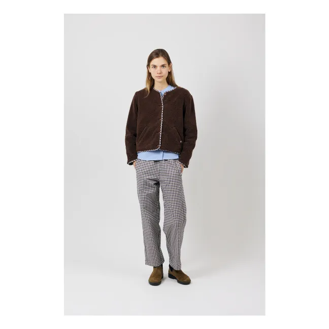 Veste Gerdie Sherpa Coton Bio | Marron