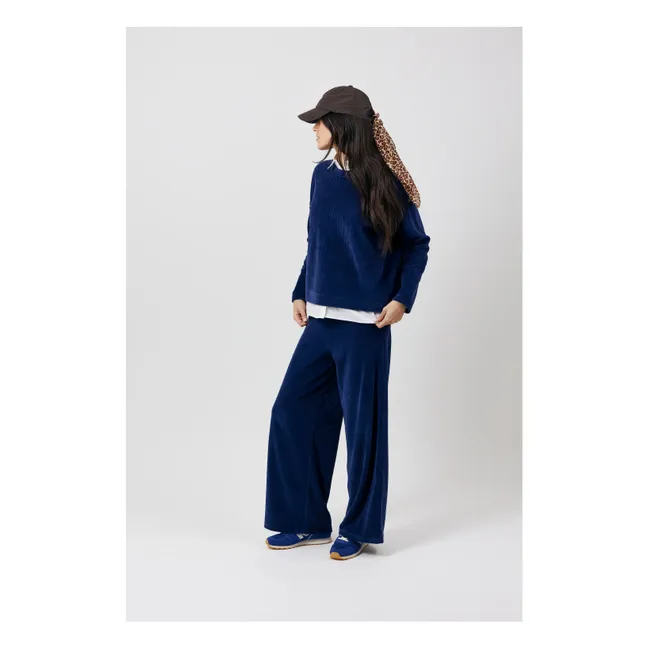 Gally Sweat Corduroy Algodón orgánico | Azul Marino