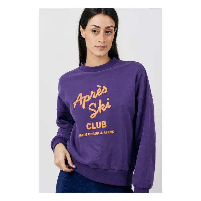 Sweat Goizeder Coton Bio | Aubergine