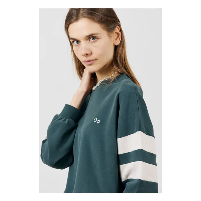 Sudadera Graciette de algodón orgánico | Verde bosque