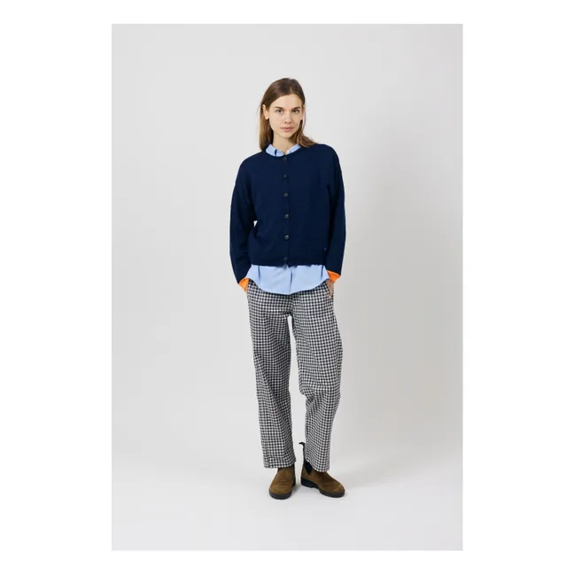 Pantalon Gwenda Vichy Coton Bio | Vert