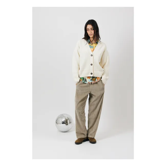 Gilet Gihane Laine | Ecru