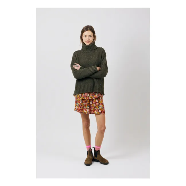 Pull Genievre Laine | Vert kaki