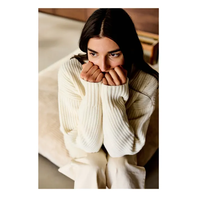 Gilet Gihane Laine | Ecru