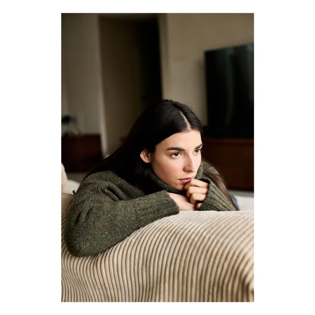 Pull Genievre Laine | Vert kaki