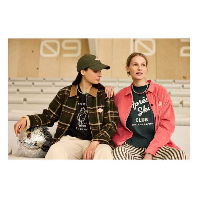 Camiseta Georgia de algodón orgánico | Verde bosque