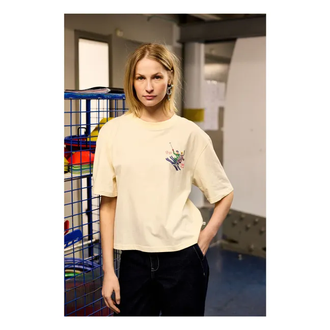 Camiseta Gaia de algodón ecológico | Crudo