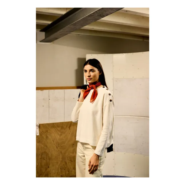 Sudadera Guilmette de algodón orgánico acanalado | Crudo