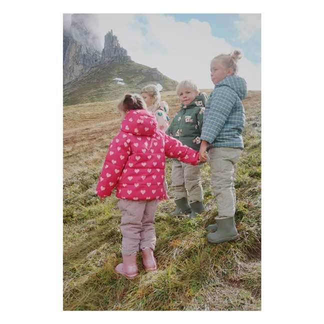 Doudoune Nuka Cœurs Fibres Recyclées | Rose fuschia