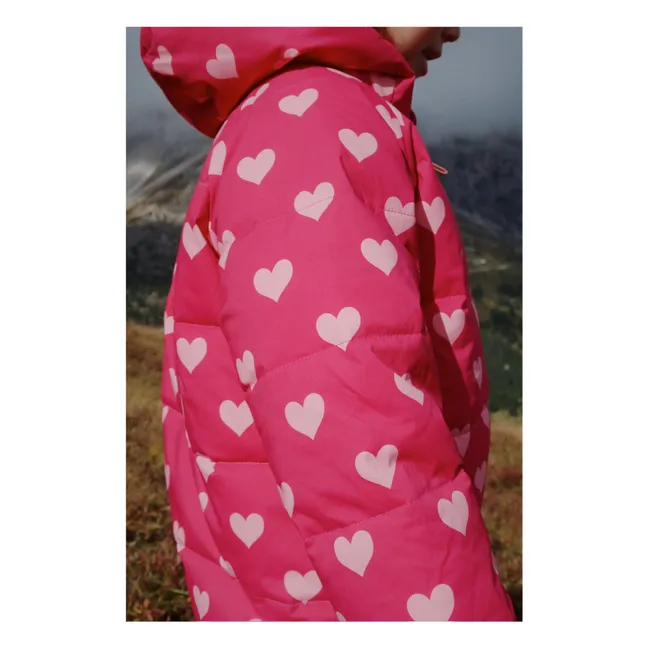 Doudoune Nuka Cœurs Fibres Recyclées | Rose fuschia