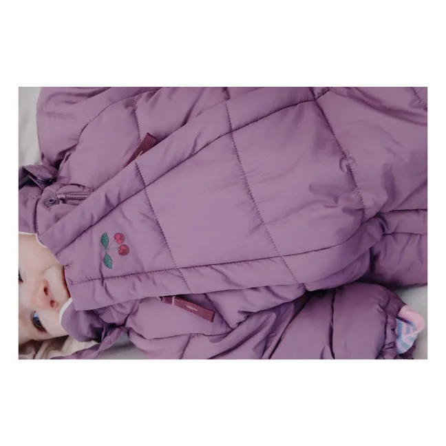 Pilote Matelassé Alpi Cerises Recycled Fibers | Purple