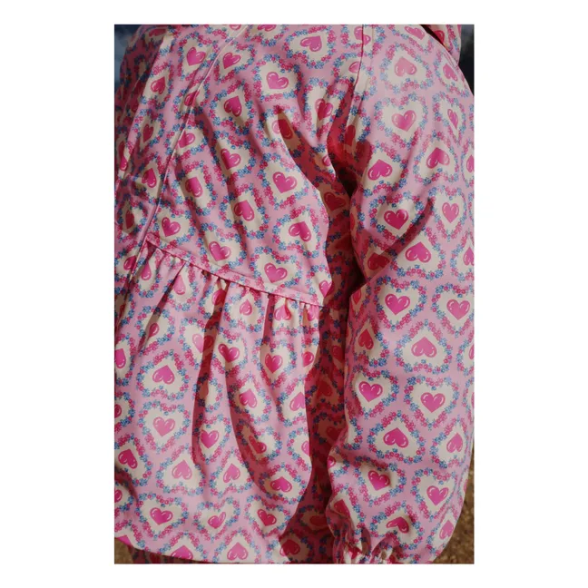 Ensemble de Pluie Palme Cœurs | Rose