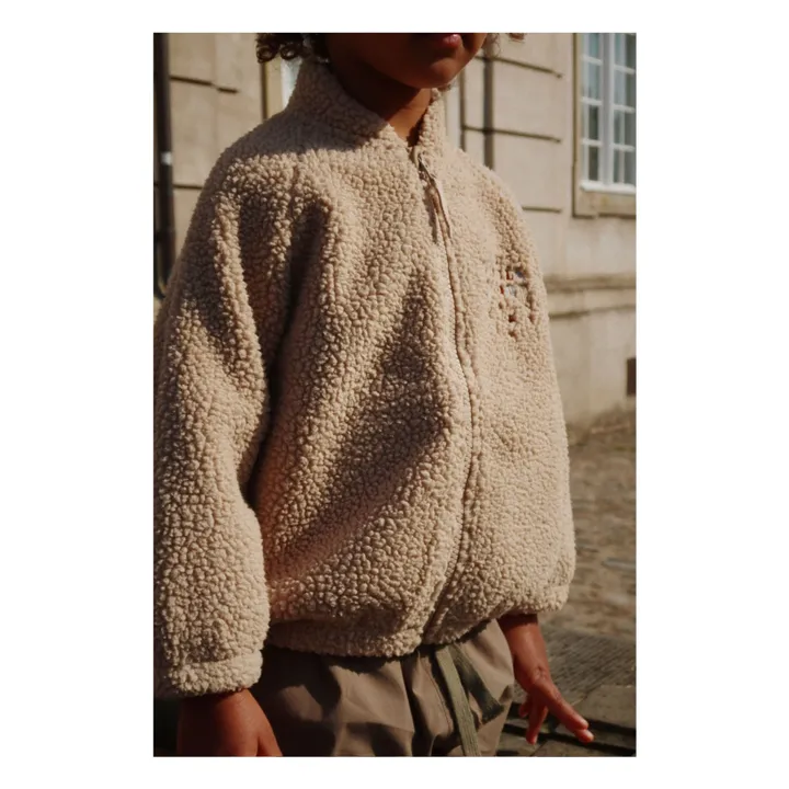 Bomber Façon Sherpa Jazz Gorille | Beige- Image produit n°5