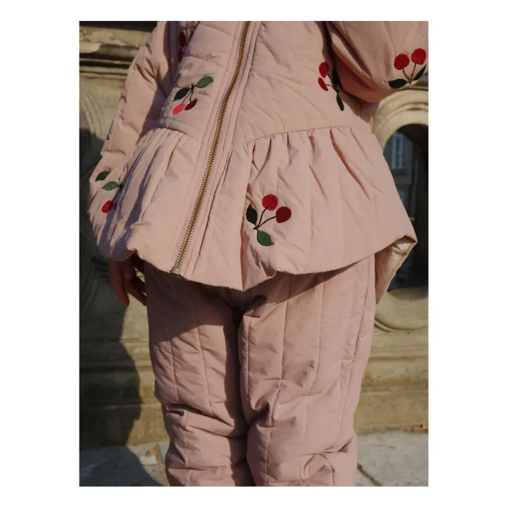 Veste Matelassée Juna Cerises | Mauve- Image produit n°1