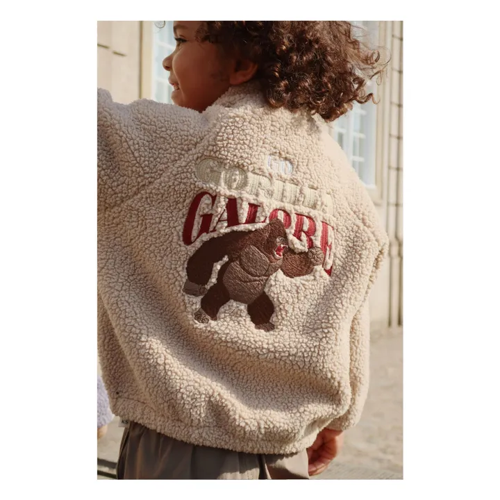 Bomber Façon Sherpa Jazz Gorille | Beige- Image produit n°2