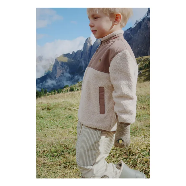 Flynn Recycled Fiber Sherpa Jacket | Beige