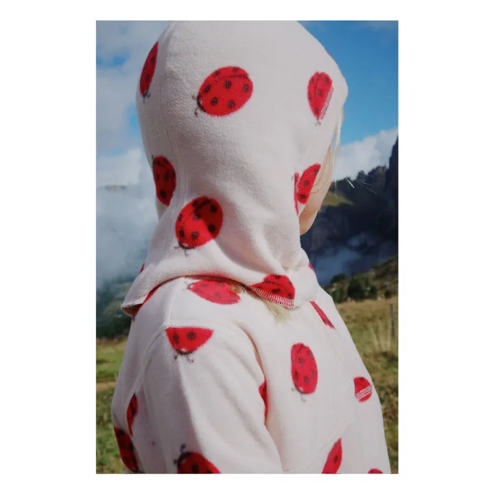 Balaclava Façon Sherpa Tavi Cerises Fibres Recyclées | Ecru- Image produit n°1