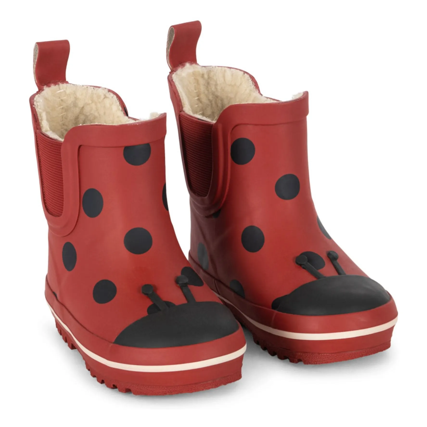 Konges Sløjd Red Cinelle Filled Rain Boots