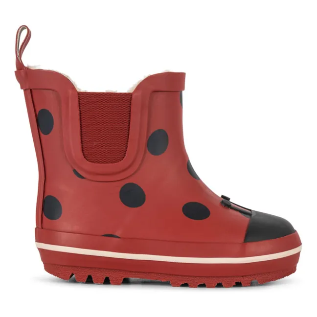 Botas de lluvia con relleno Cinelle | Rojo