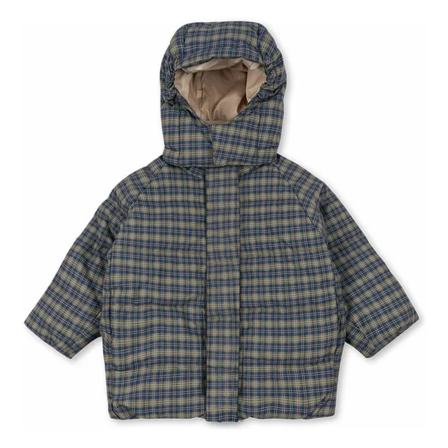 Doudoune Nuka Carreaux Fibres Recyclées | Bleu