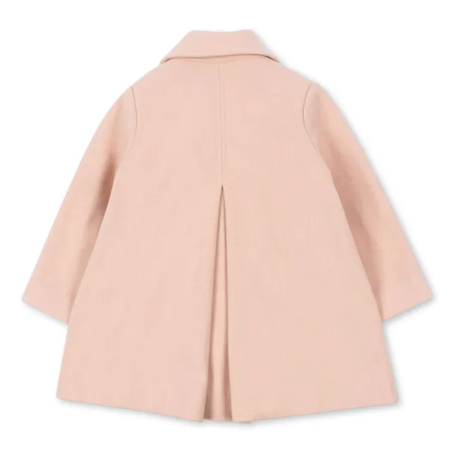 Manteau Novella Laine | Rose pêche