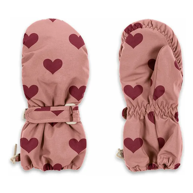 Mitaines de Ski Nohr Cœurs | Rose