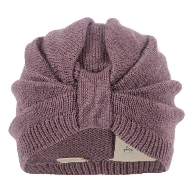 Louli cap Merino wool | Purple