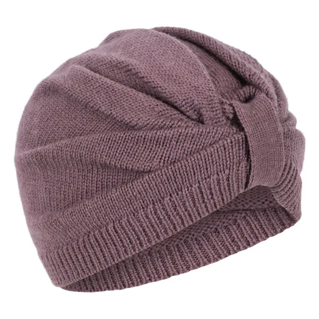 Louli cap Merino wool | Purple