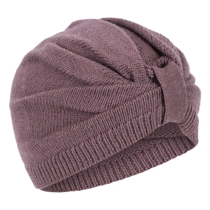 Bonnet Louli Laine Mérinos | Violet- Image produit n°0